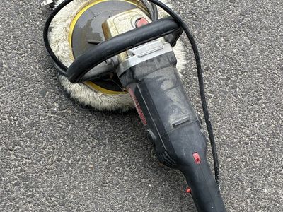 Vintage Corded Electric Rotary Polisher Buffer with Bonnet Pad
