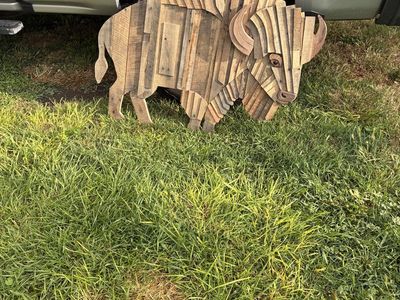 Wooden Mosaic Buffalo