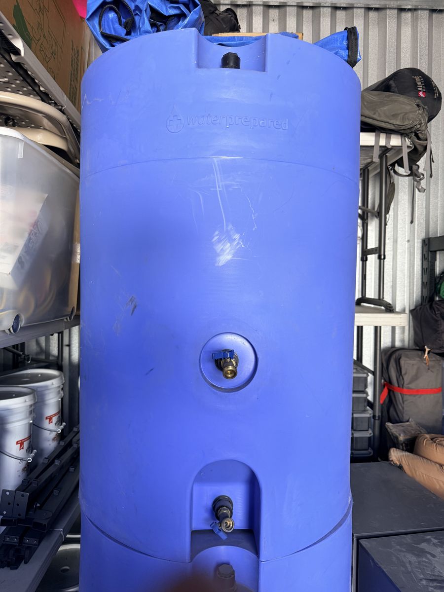 Waterprepared stackable emergency water storage containers (2 x 160 gallon tanks)
