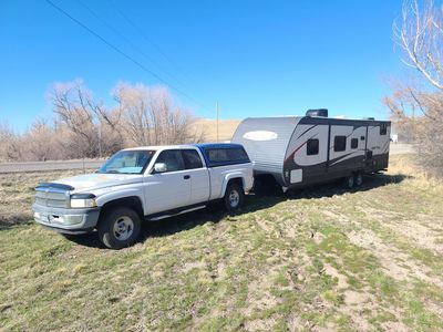 Truck and trailer.