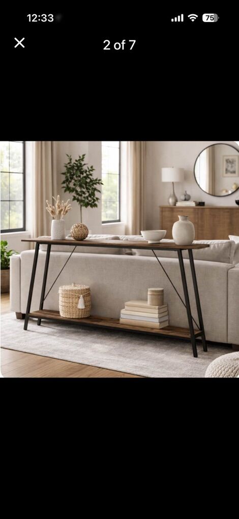 New Console Table 63 Inch Two-Tier!