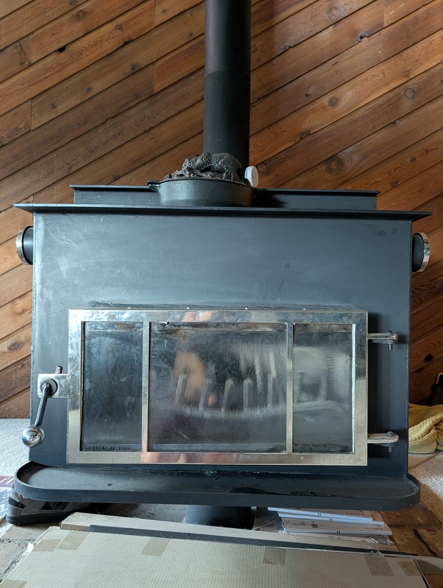 Wood Burning Fireplace & Chimney Pipe - Used