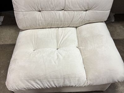 Designer Human-Sized Dog Lounge Bed – Anti-Scratch Cream Velvet