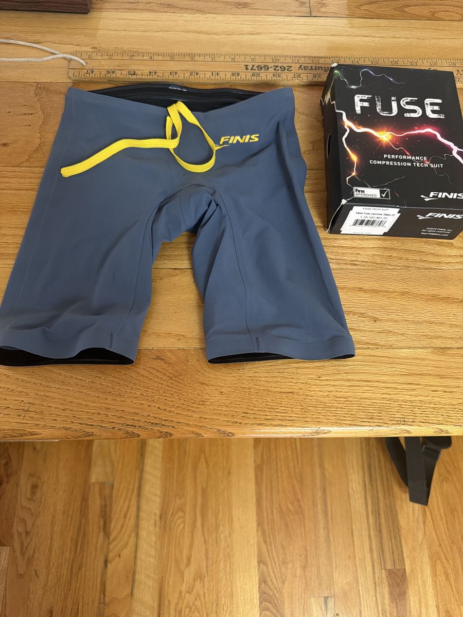 FINIS Fuse Male Jammer Slate 22 Performance Compression Tech Swim Suit