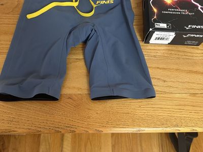 FINIS Fuse Male Jammer Slate 22 Performance Compression Tech Swim Suit