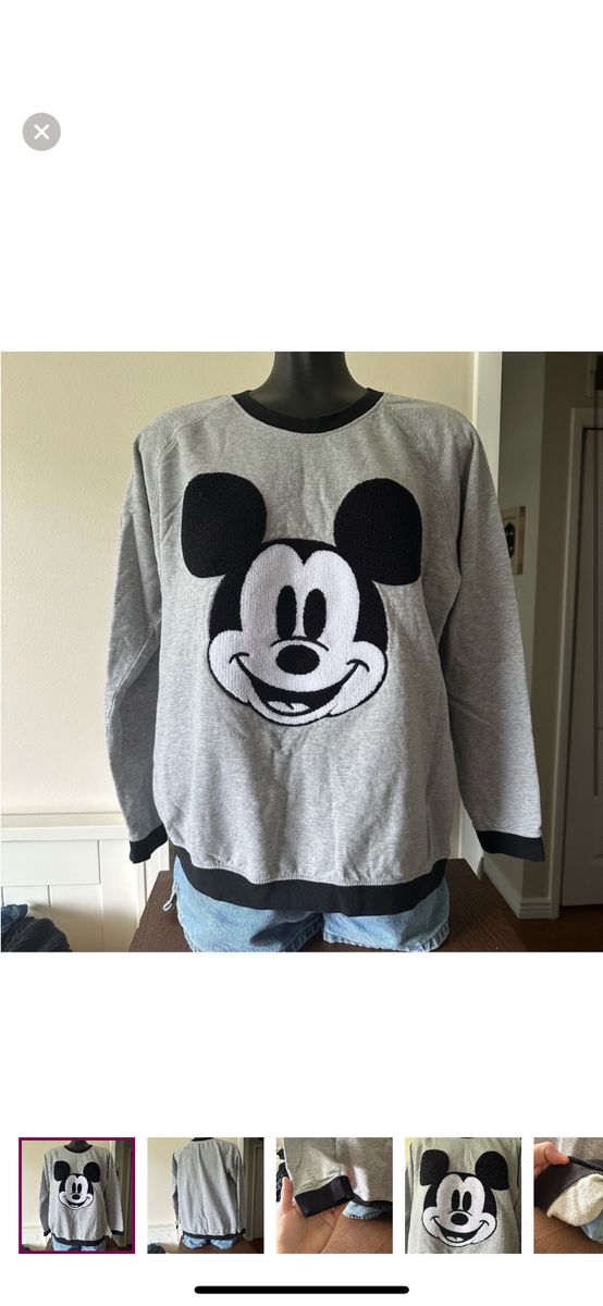 Monica + Andy Mickey Mouse Crewneck Sweatshirt