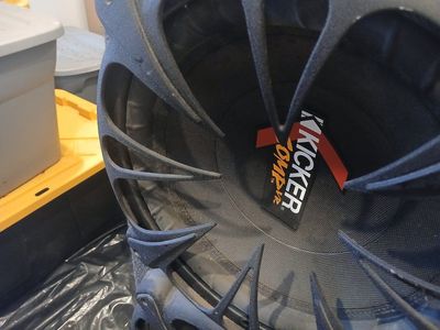 Old School - Kicker CompVR Car Audio Subwoofer Still the best! 12 inch with Custom Order Aluminum Cast Grills. like new! $135 ea
