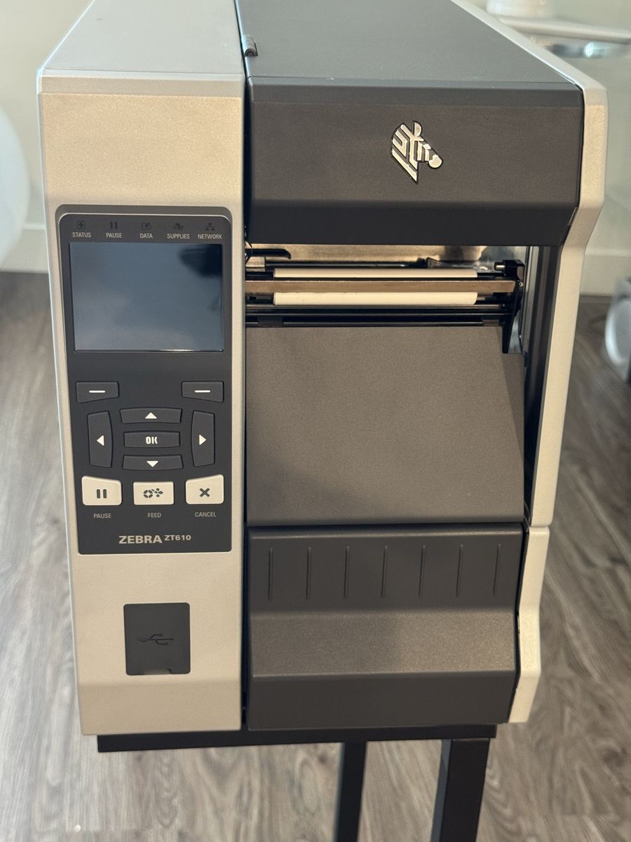 Zebra ZT610 Thermal Label Printer with PrintServer Ethernet USB ZT61043