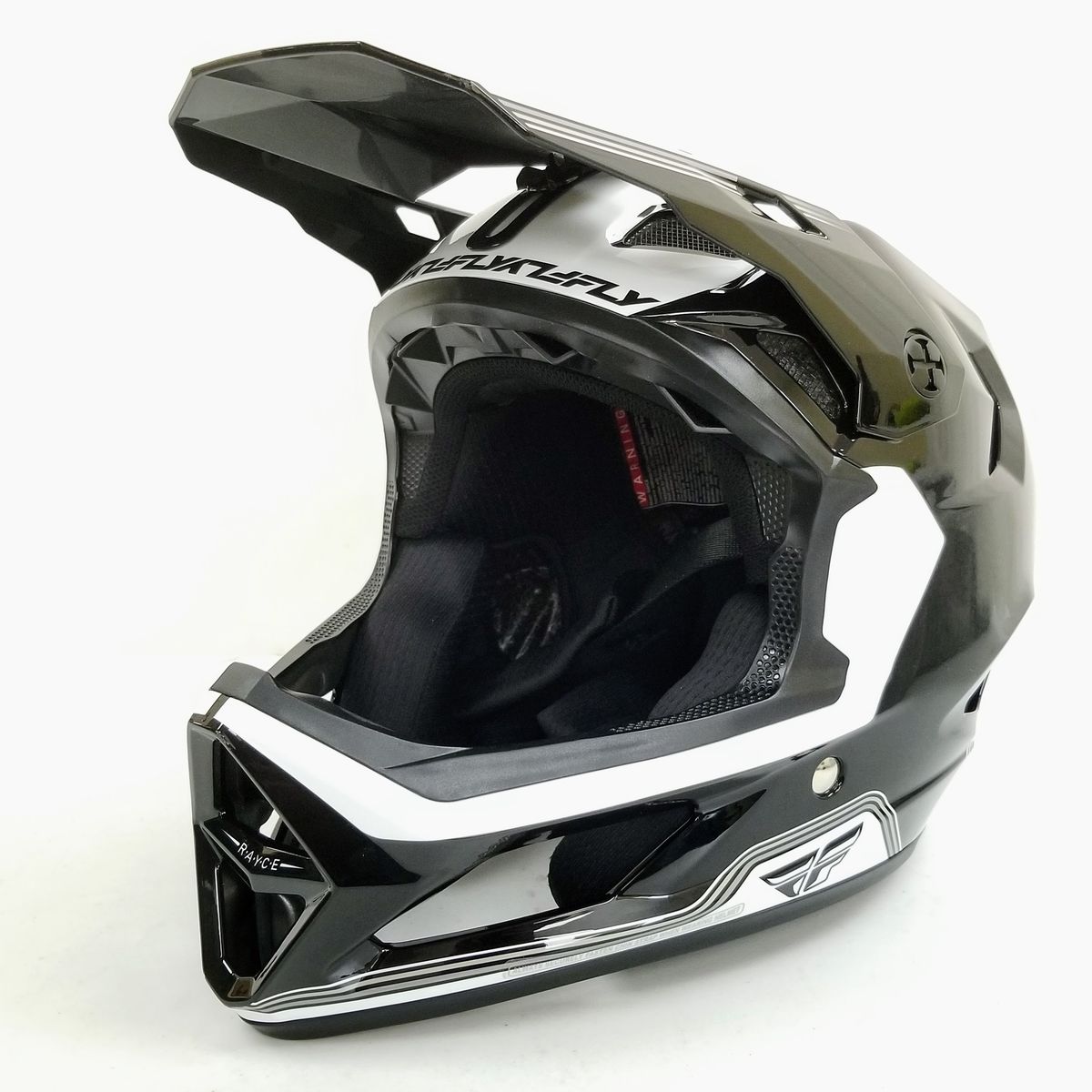 Fly Racing Youth-Medium Rayce Repeat Bicycle Helmet, Black/White (73-3620YM-L-R3-S4)