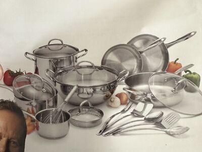 Wolfgang Puck 18 Piece Cooking set - Stainless