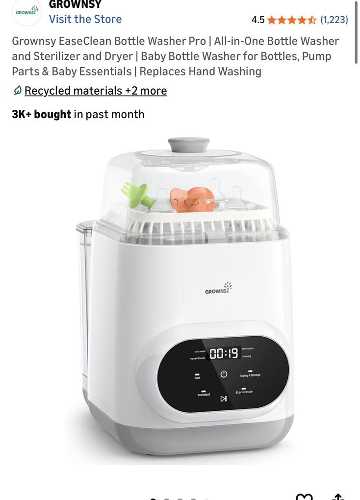 Grownsy Bottle Washer