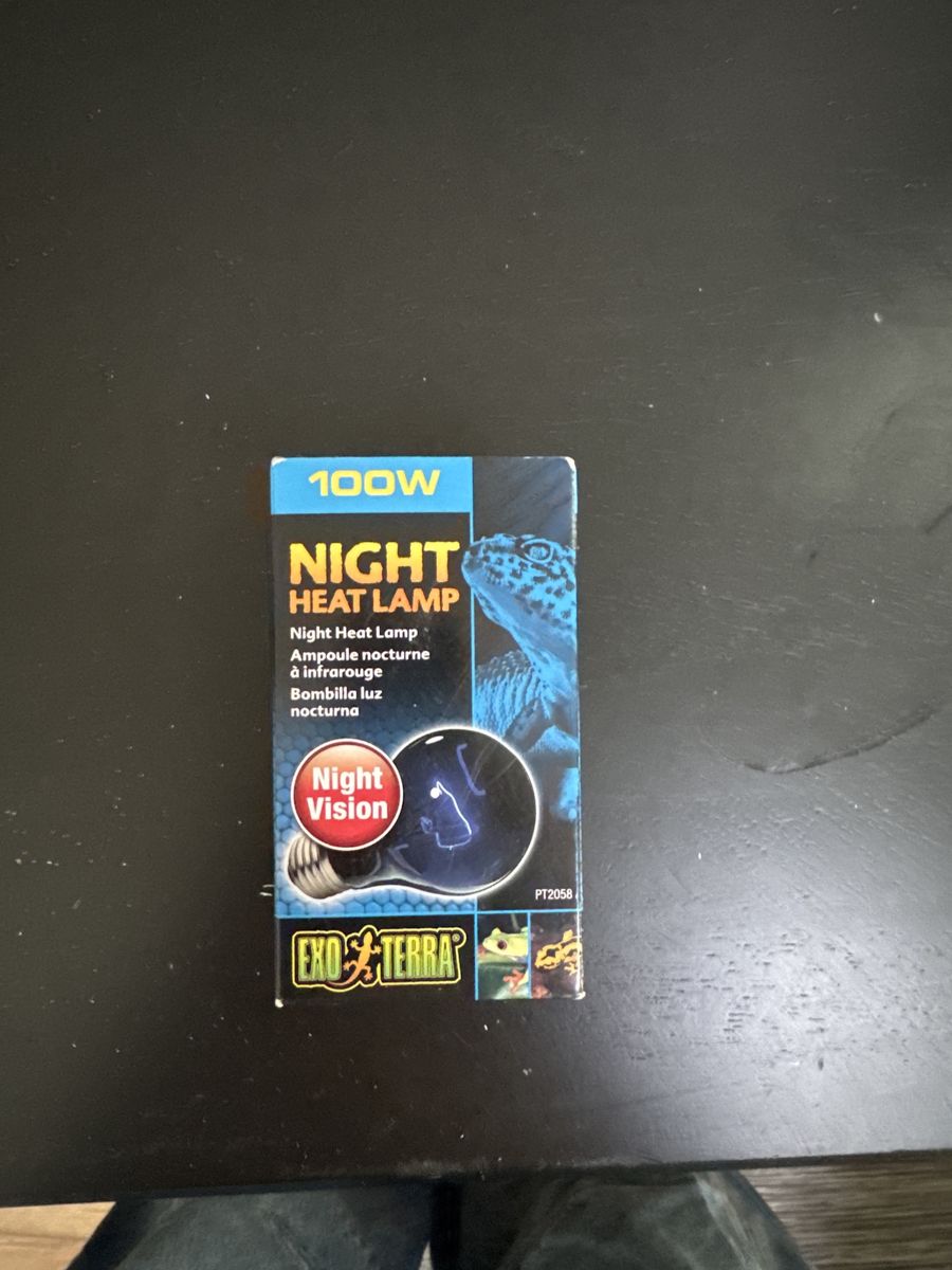 Exo Terra PT2058 Night Heat Lamp 100W - Night Vision Reptile Bulb