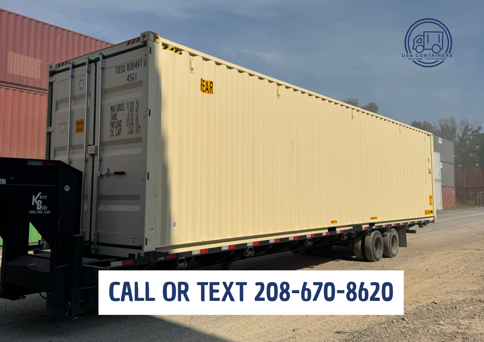 Local Idaho Company - 20ft and 40ft containers - Pick and choose your container