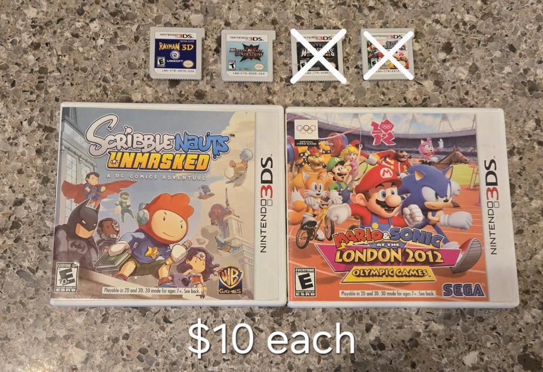 Nintendo 3ds games $10 each including Rayman 3d! Trades considered!