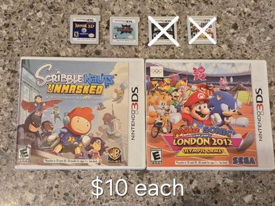 Nintendo 3ds games $10 each including Rayman 3d! Trades considered!