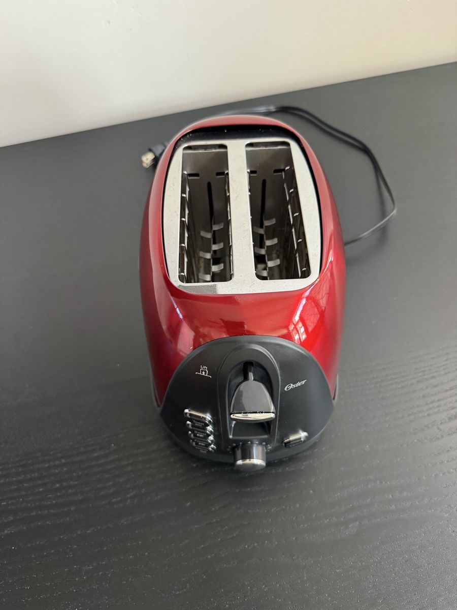 Oster 2-Slice Toaster Red Metallic Kitchen Appliance