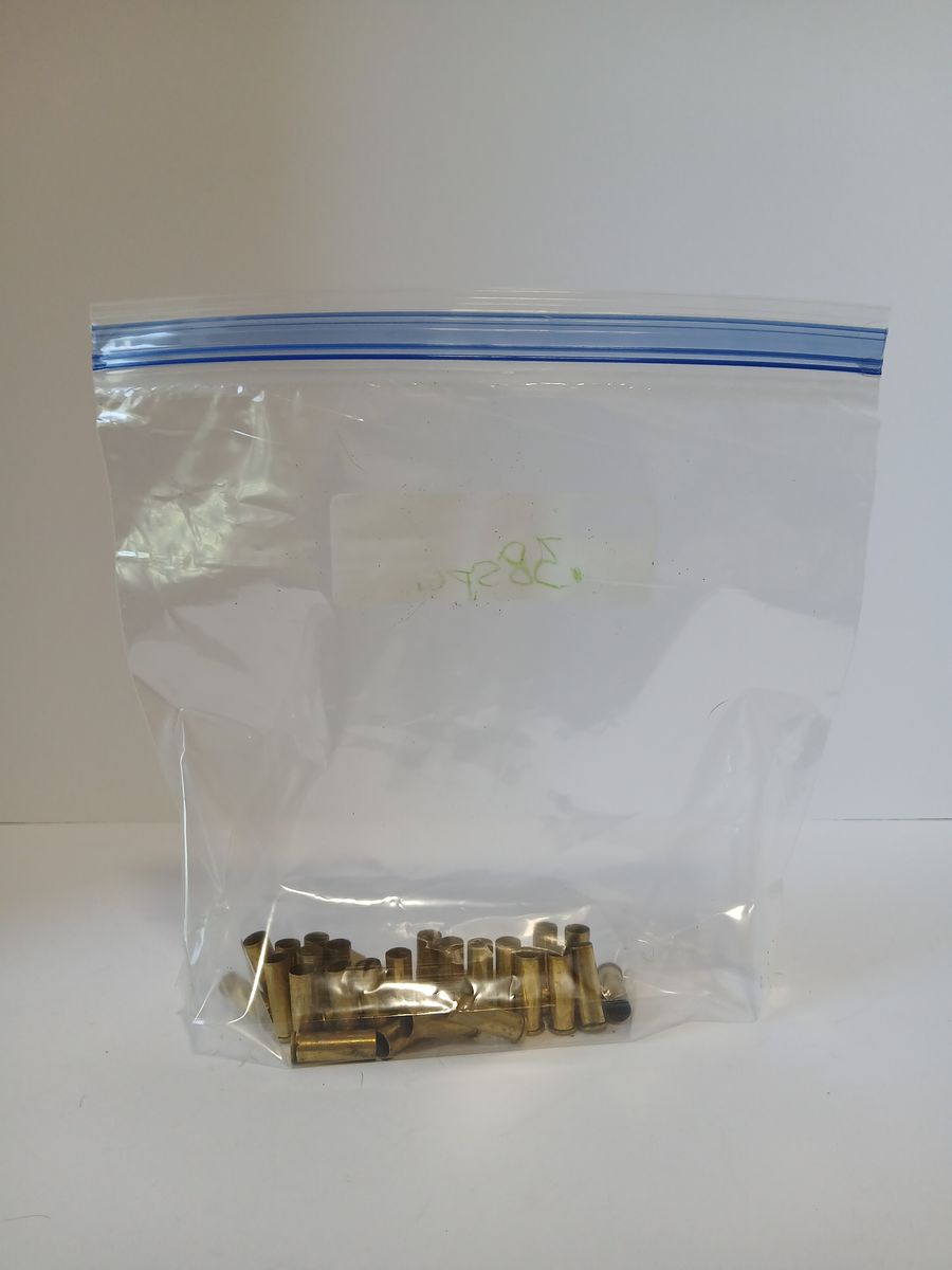 .38 Special Brass Lot, Spent Shell Casings, Reloading, Blazer Headstamp, All Single Shot