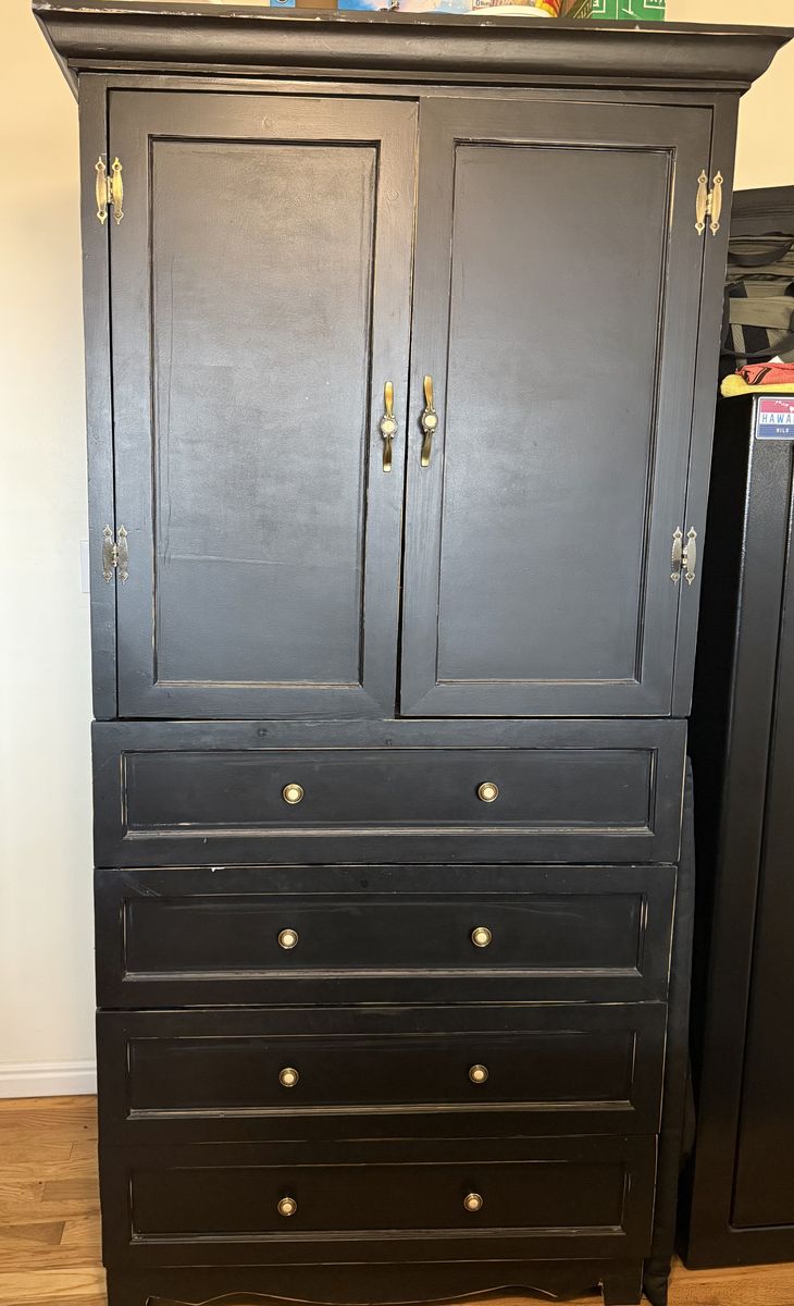 Black armoire