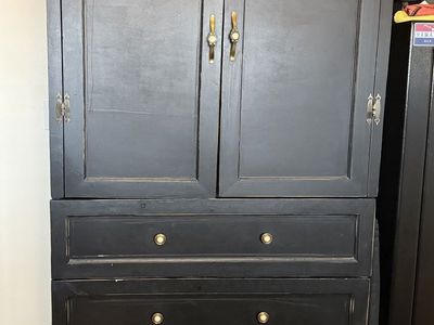 Black armoire