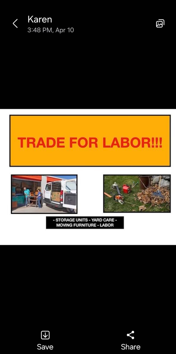 TRADE FOR LABOR