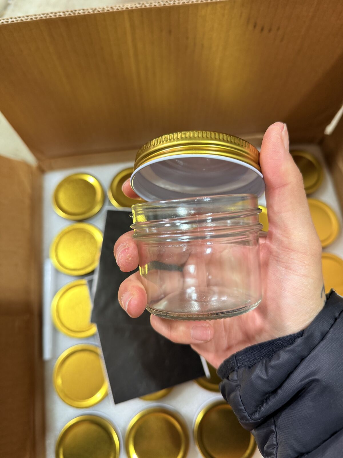 75 pc small jars great for wedding/party favors