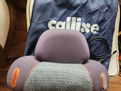 Callixe Neck and Shoulder Massager Pillow with Heat and USB Cable