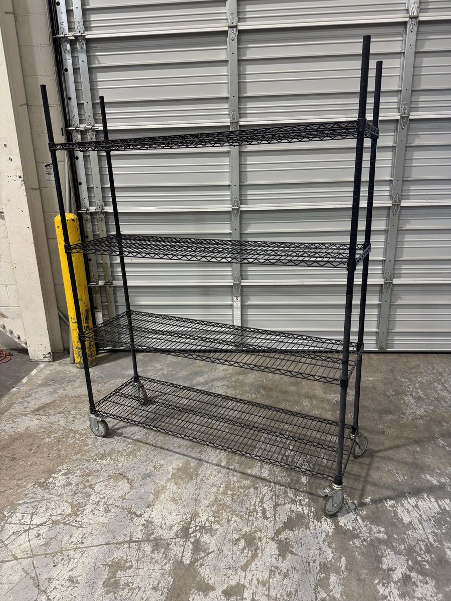 15 Commercial Rolling Wire Shelving Units- $150 Ea