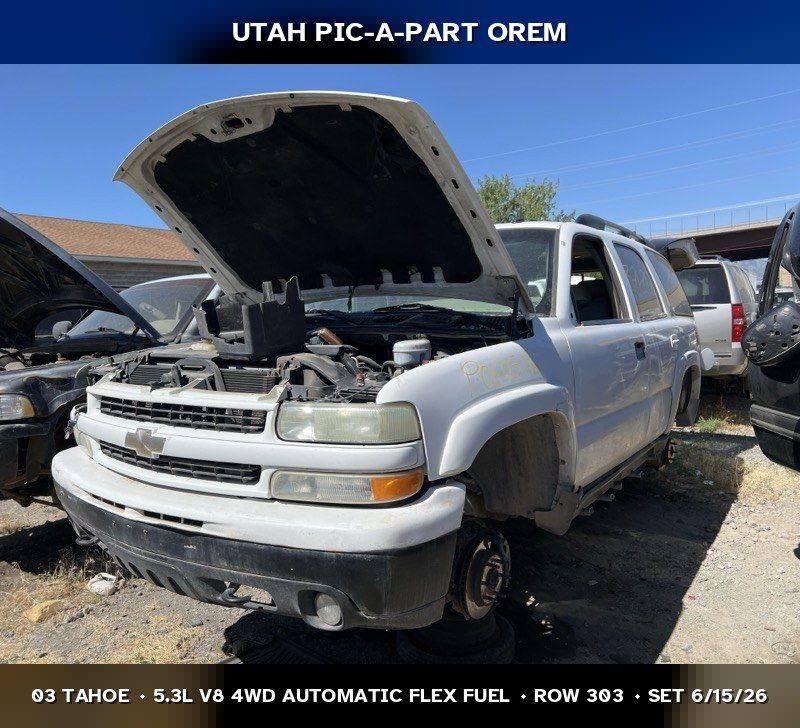 2003 Chevrolet Tahoe GMT800 Parts - UTPAP Orem