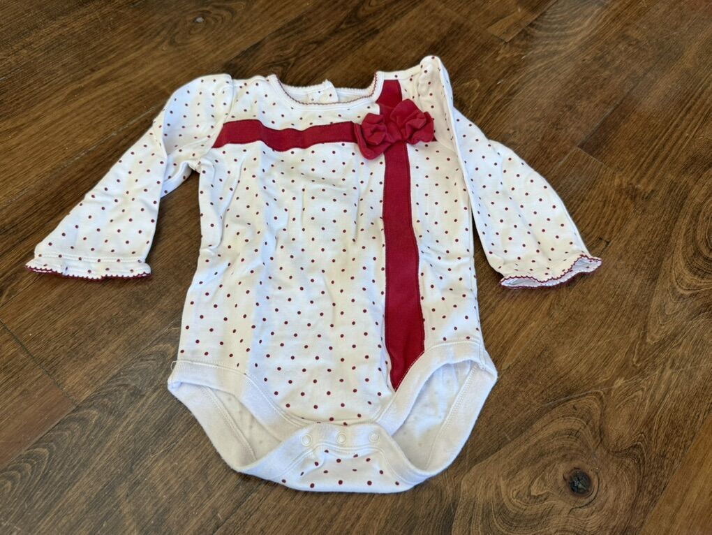 Gymboree Red white Polka Dot 6-12 Months
