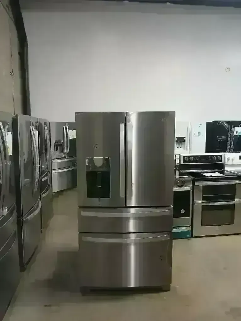 NEW WHIRLPOOL 26 C FT 4 DOOR FRENCH DOOR STAINLESS