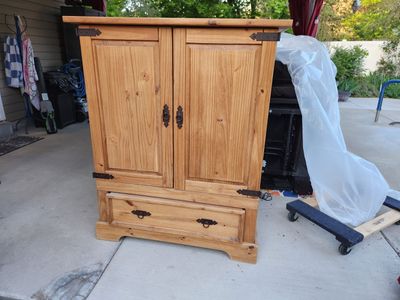 Real Wood TV Cabinet/ Armoire
