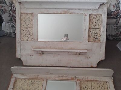 Rustic Wall Mirror+ Shelf Mexico NICE!