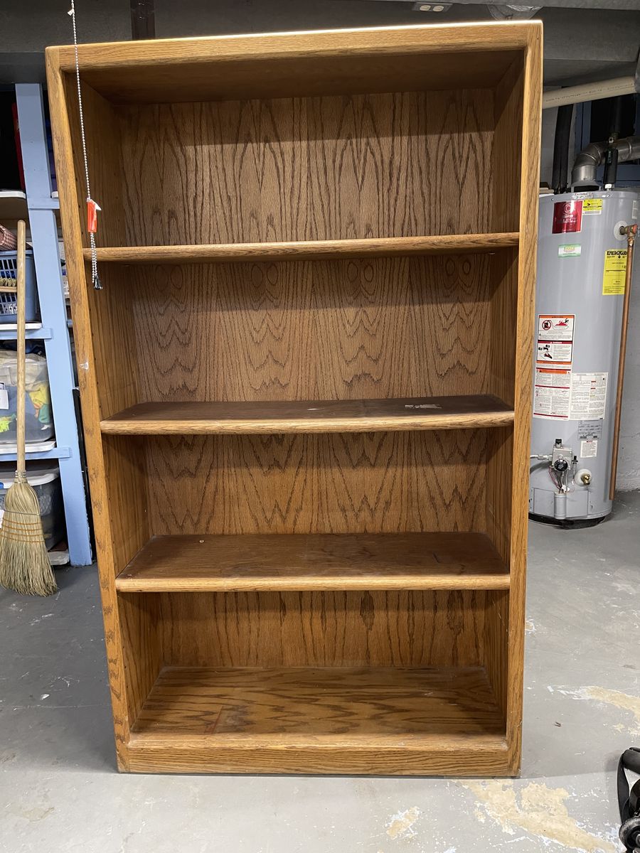 4-shelf bookcase.