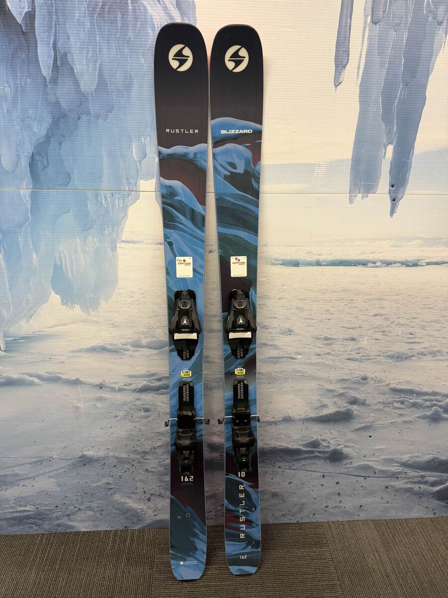 Blizzard Rustler 10 162cm Skis w/ Atomic Strive 11 Demo Bindings Lightly Used 2026
