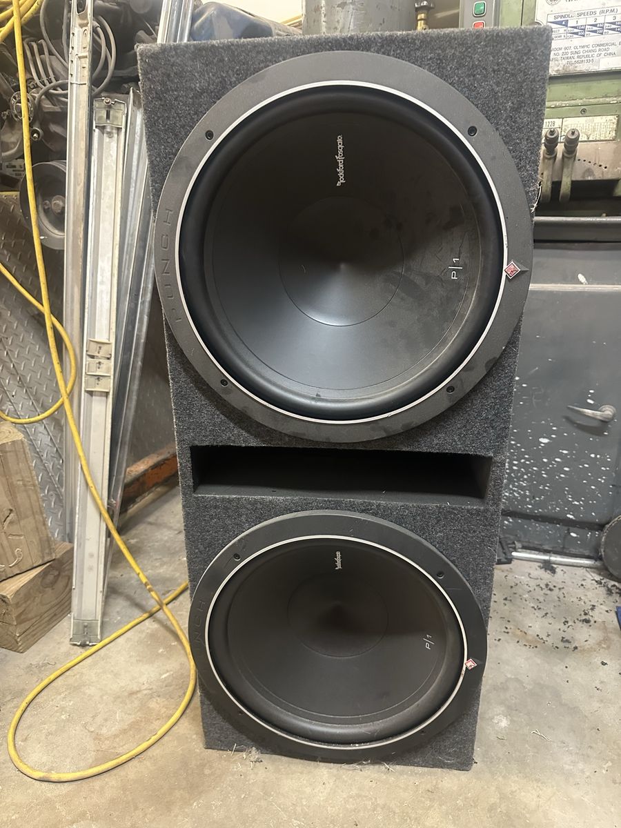 Rockford Fosgate Punch P1 15" Subwoofers in Custom Enclosure