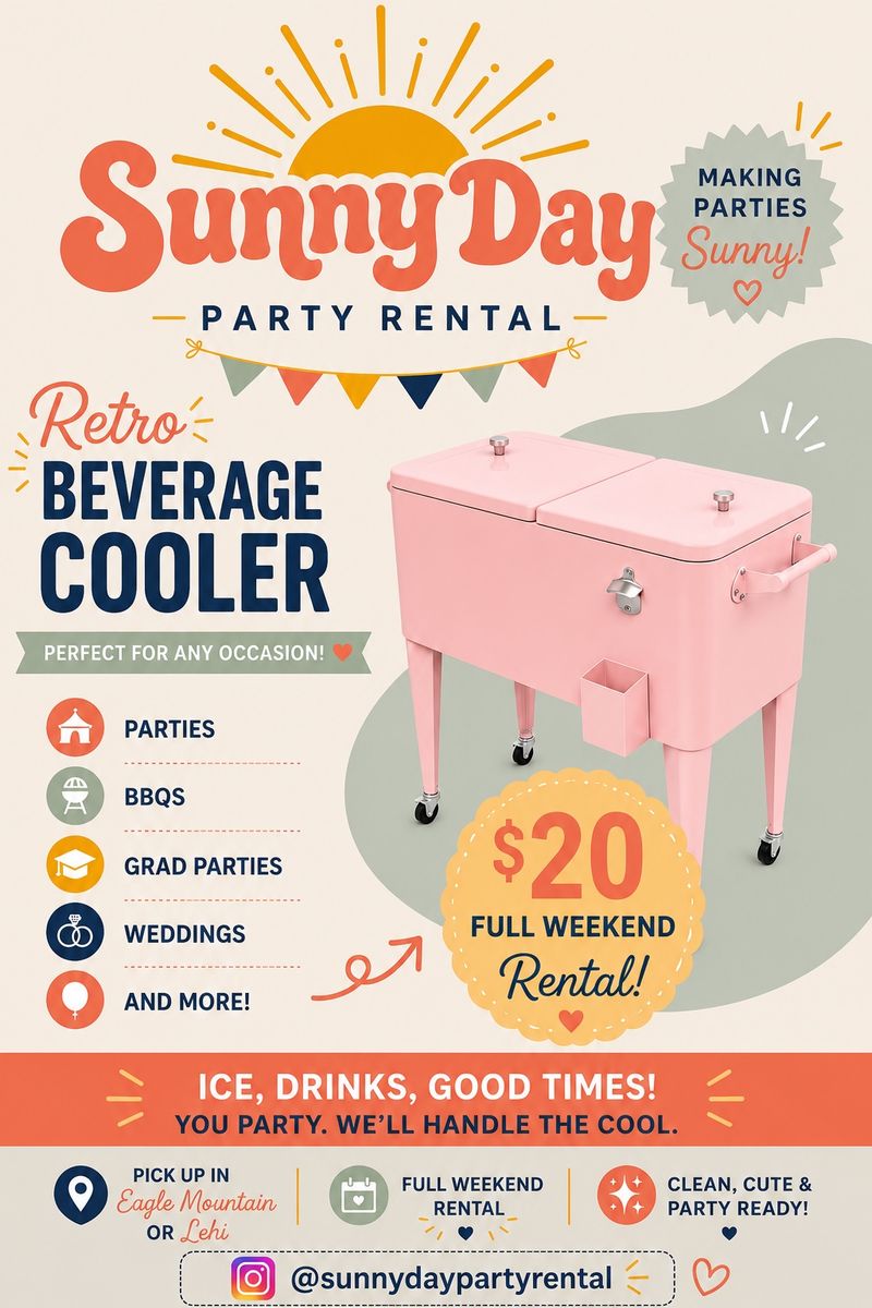 Retro Beverage Cooler