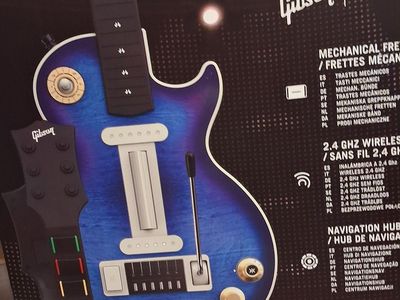 Gibson Les Paul Blueberry Burst Pro Edition Wireless Guitar Controller PS3/PS5