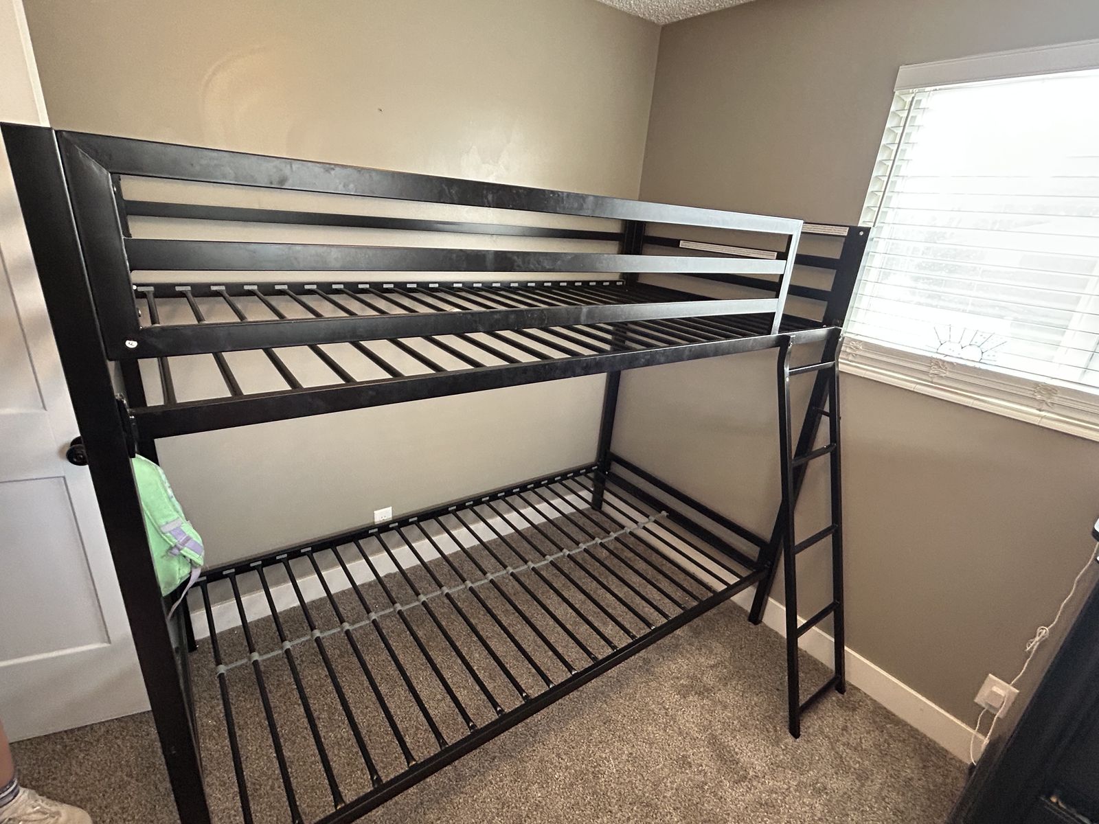 Black bunk bed