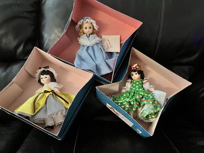 Vintage Madame Alexander Collectible Dolls Set with Original Boxes