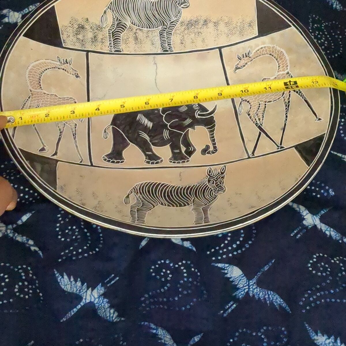 Kenya Kisii wildlife artisian bowl
