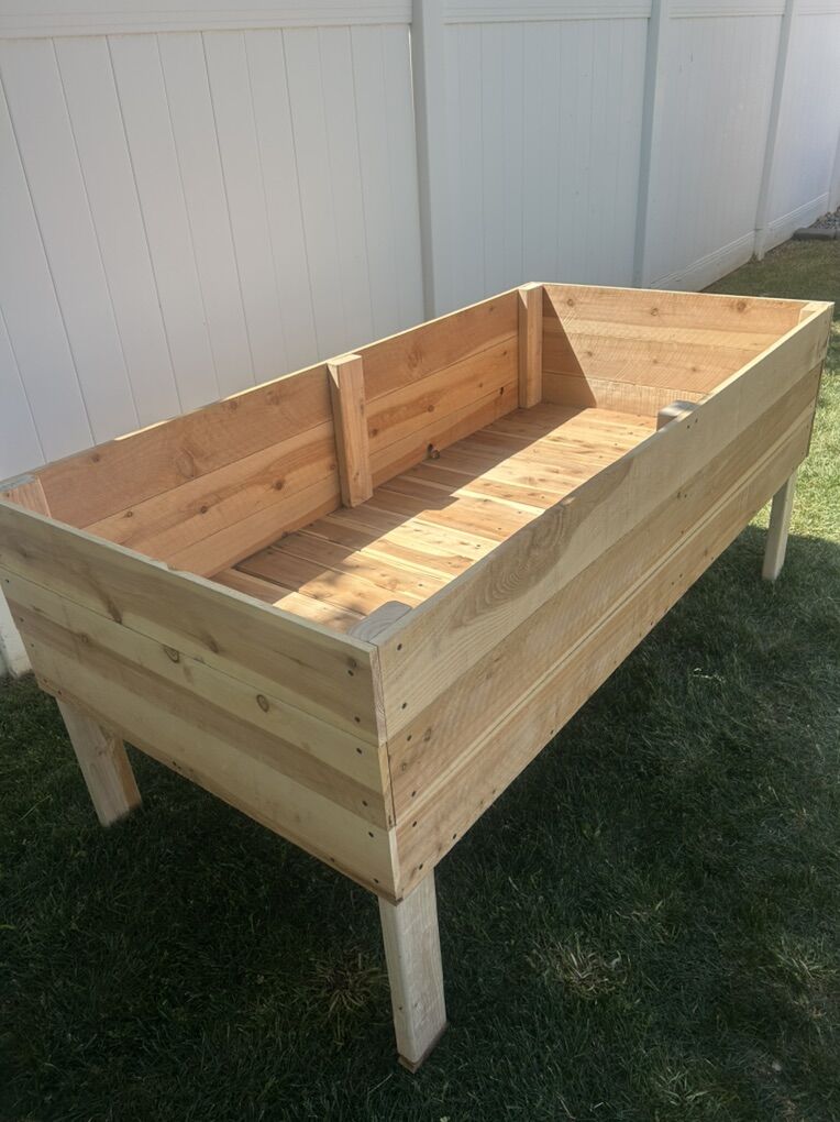 3X6 Stand Up Cedar Garden Box