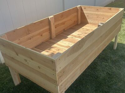 3X6 Stand Up Cedar Garden Box