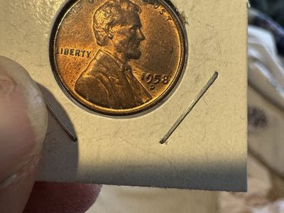 1958 Denver Mint red luster penny