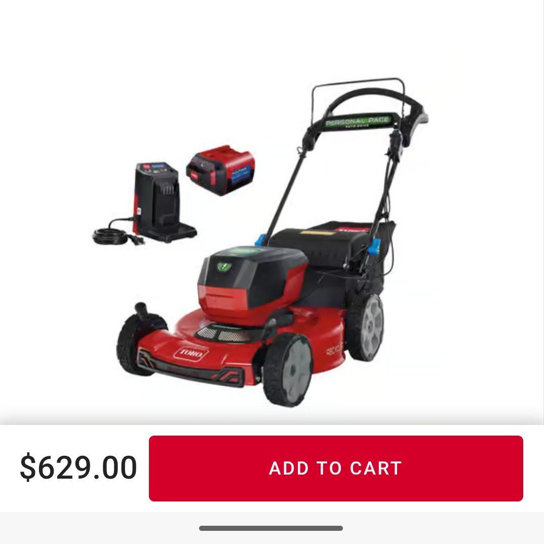 Toro 60v Lawn Mower Self Propelled Battery
