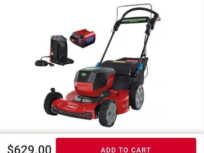 Toro 60v Lawn Mower Self Propelled Battery