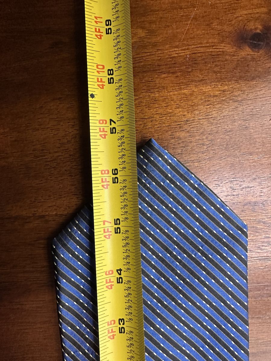 Robert Talbott Best of Class Nordstrom Silk Tie Blue Black Stripe USA NWT