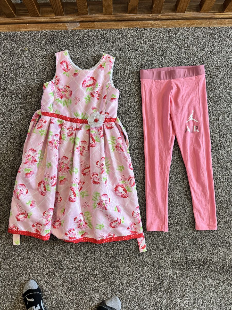 Nice summer dress and brand leggings