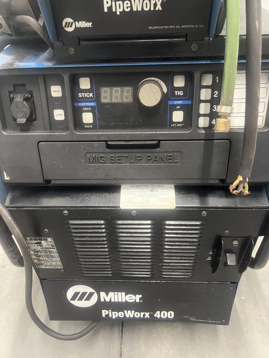 Miller Pipeworx 400 & Dual Bench Feeders (Welder, Welding, Multiprocess, Structural, Metal Fabrication)