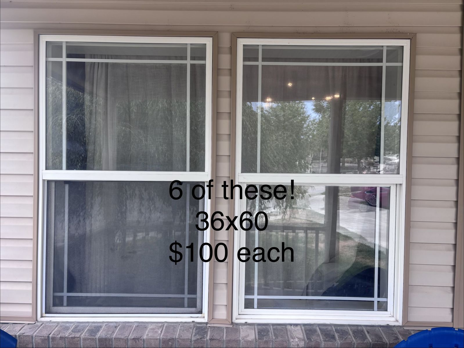 White Vinyl Windows and Sliding Glass Patio Door