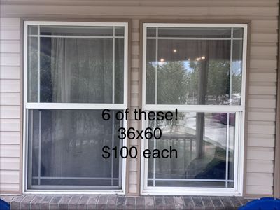 White Vinyl Windows and Sliding Glass Patio Door